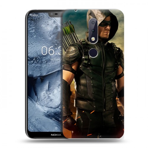 Дизайнерский пластиковый чехол для Nokia 6.1 Plus стрела 