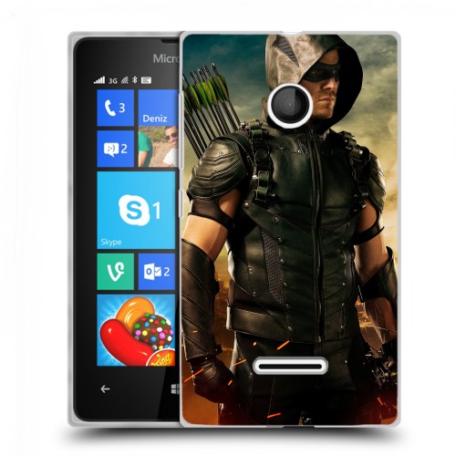 Дизайнерский пластиковый чехол для Microsoft Lumia 435 стрела 