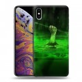 Дизайнерский силиконовый чехол для Iphone Xs Max стрела 