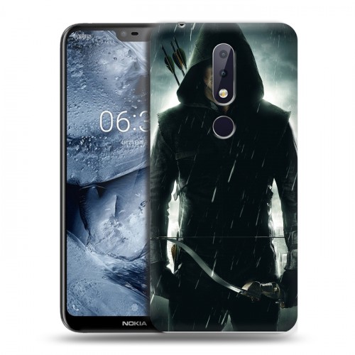 Дизайнерский пластиковый чехол для Nokia 6.1 Plus стрела 