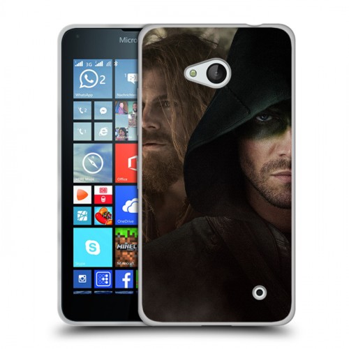 Дизайнерский пластиковый чехол для Microsoft Lumia 640 стрела 