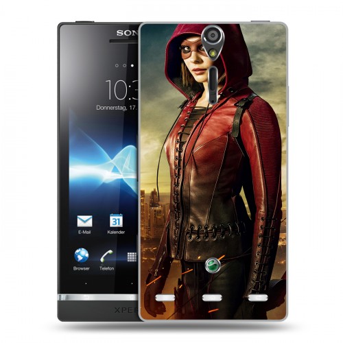 Дизайнерский пластиковый чехол для Sony Xperia S стрела 