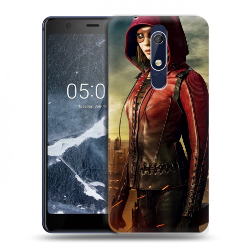 Дизайнерский пластиковый чехол для Nokia 5.1 стрела 