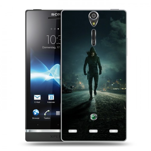 Дизайнерский пластиковый чехол для Sony Xperia S стрела 