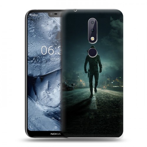 Дизайнерский пластиковый чехол для Nokia 6.1 Plus стрела 