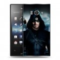 Дизайнерский пластиковый чехол для Sony Xperia acro S стрела 