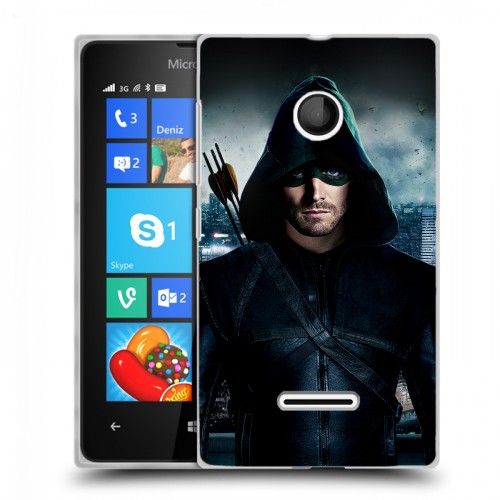 Дизайнерский пластиковый чехол для Microsoft Lumia 435 стрела 