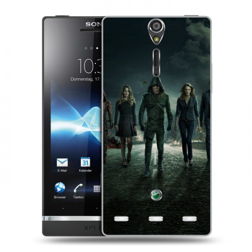 Дизайнерский пластиковый чехол для Sony Xperia S стрела 