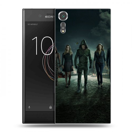 Дизайнерский пластиковый чехол для Sony Xperia XZs стрела 