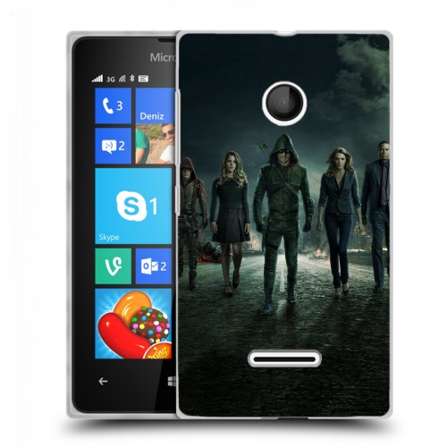 Дизайнерский пластиковый чехол для Microsoft Lumia 435 стрела 