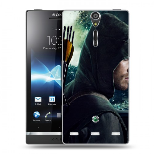 Дизайнерский пластиковый чехол для Sony Xperia S стрела 