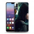 Дизайнерский силиконовый с усиленными углами чехол для Huawei P20 Pro стрела 