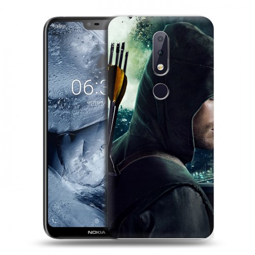 Дизайнерский пластиковый чехол для Nokia 6.1 Plus стрела 