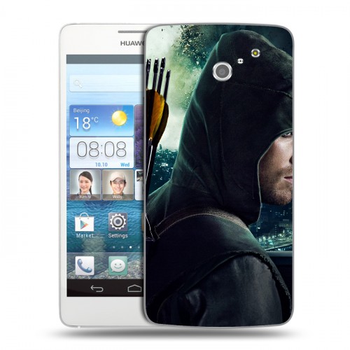 Дизайнерский пластиковый чехол для Huawei Ascend D2 стрела 