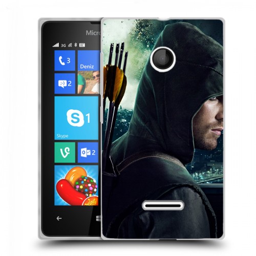 Дизайнерский пластиковый чехол для Microsoft Lumia 435 стрела 