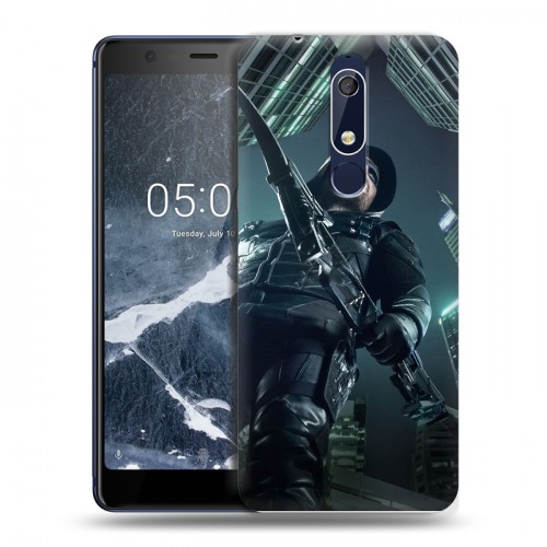 Дизайнерский пластиковый чехол для Nokia 5.1 стрела 