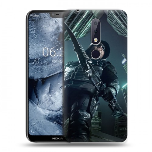 Дизайнерский пластиковый чехол для Nokia 6.1 Plus стрела 