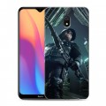 Дизайнерский силиконовый с усиленными углами чехол для Xiaomi RedMi 8A стрела 