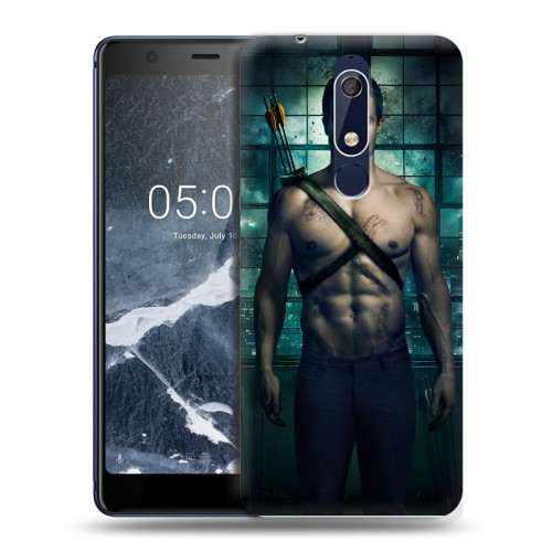 Дизайнерский пластиковый чехол для Nokia 5.1 стрела 