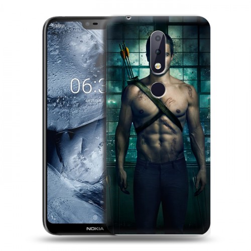 Дизайнерский пластиковый чехол для Nokia 6.1 Plus стрела 