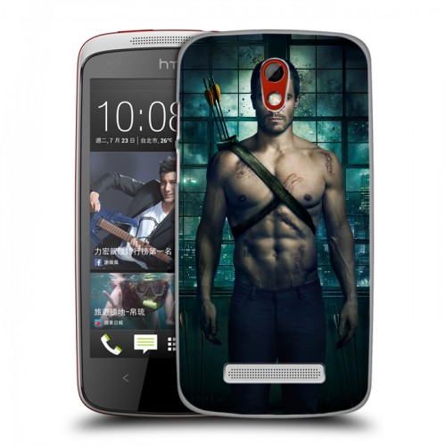 Дизайнерский пластиковый чехол для HTC Desire 500 стрела 