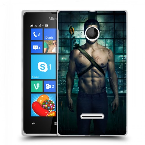 Дизайнерский пластиковый чехол для Microsoft Lumia 435 стрела 