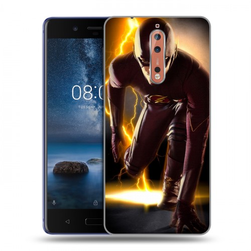 Дизайнерский пластиковый чехол для Nokia 8 флэш