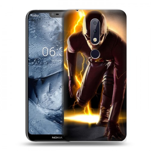 Дизайнерский пластиковый чехол для Nokia 6.1 Plus флэш