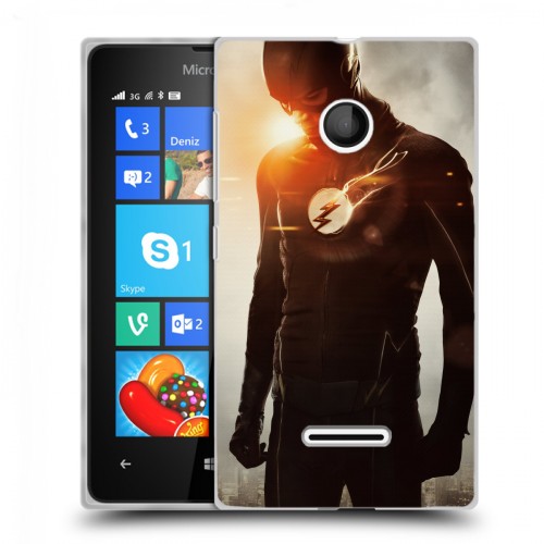 Дизайнерский пластиковый чехол для Microsoft Lumia 435 флэш