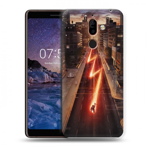 Дизайнерский пластиковый чехол для Nokia 7 Plus флэш