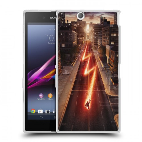 Дизайнерский пластиковый чехол для Sony Xperia Z Ultra  флэш