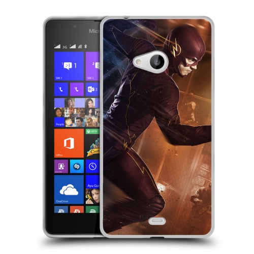 Дизайнерский пластиковый чехол для Microsoft Lumia 540 флэш