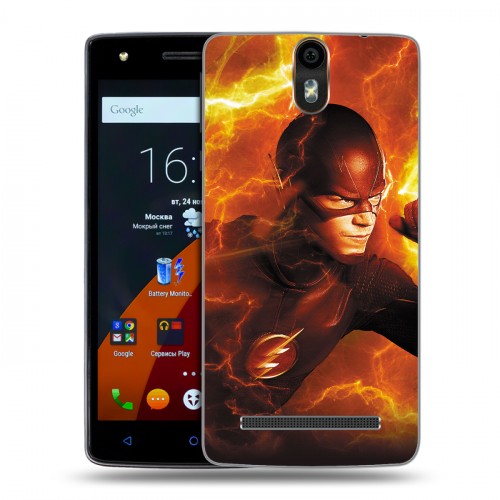 Дизайнерский силиконовый чехол для Wileyfox Storm флэш