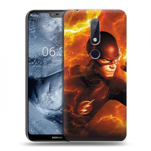 Дизайнерский пластиковый чехол для Nokia 6.1 Plus флэш