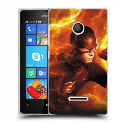 Дизайнерский пластиковый чехол для Microsoft Lumia 435 флэш