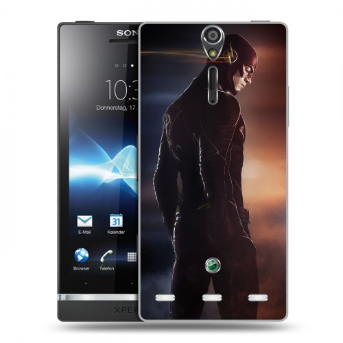 Дизайнерский пластиковый чехол для Sony Xperia S флэш