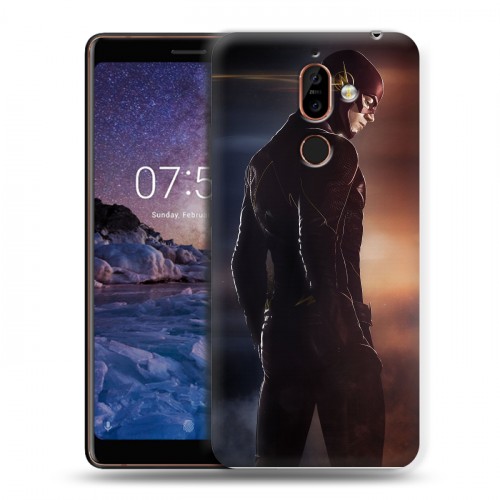 Дизайнерский пластиковый чехол для Nokia 7 Plus флэш