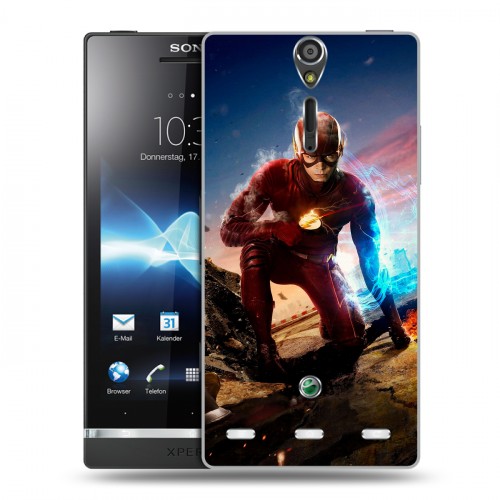 Дизайнерский пластиковый чехол для Sony Xperia S флэш