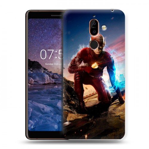 Дизайнерский пластиковый чехол для Nokia 7 Plus флэш