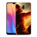 Дизайнерский силиконовый с усиленными углами чехол для Xiaomi RedMi 8A флэш