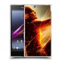 Дизайнерский пластиковый чехол для Sony Xperia Z Ultra  флэш