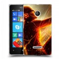 Дизайнерский пластиковый чехол для Microsoft Lumia 435 флэш