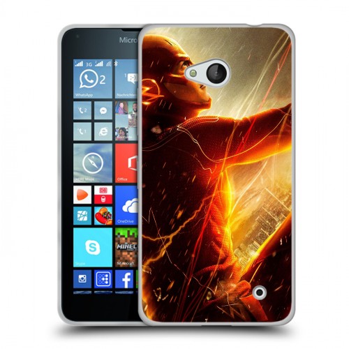 Дизайнерский силиконовый чехол для Microsoft Lumia 640 флэш