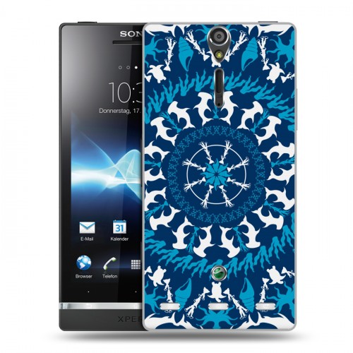 Дизайнерский пластиковый чехол для Sony Xperia S Непальская мандала