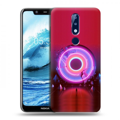 Дизайнерский пластиковый чехол для Nokia 5.1 Plus imagine dragons