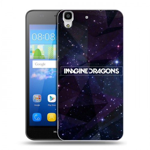 Дизайнерский пластиковый чехол для Huawei Y6 imagine dragons