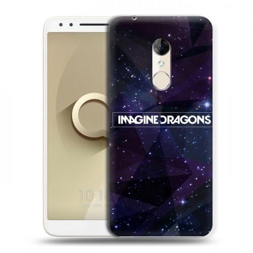 Дизайнерский пластиковый чехол для Alcatel 3 imagine dragons