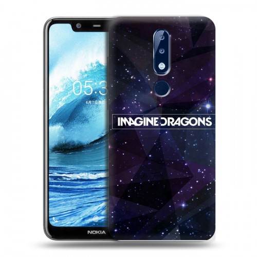 Дизайнерский силиконовый чехол для Nokia 5.1 Plus imagine dragons