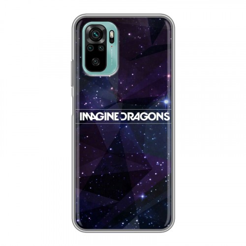 Дизайнерский силиконовый чехол для Xiaomi RedMi Note 10 imagine dragons