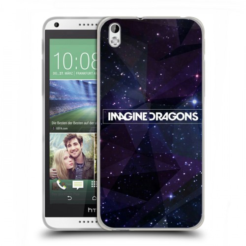 Дизайнерский пластиковый чехол для HTC Desire 816 imagine dragons